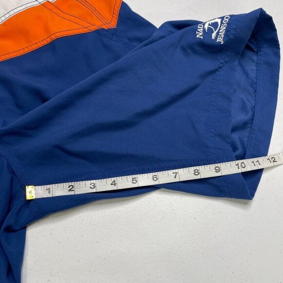 Nautica Retro Colorblock Board Shorts Men's 32 Logo Surf Beach Vacation - Picture 9 of 10